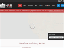 Tablet Screenshot of donewithbullying.com